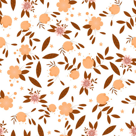 Abstract flower pattern background. Vector illustration. Abstract background.のイラスト素材