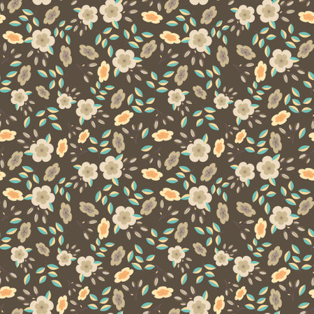 Abstract flower pattern background.のイラスト素材