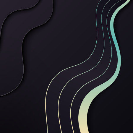 Luxury wave background. Luxury design for your wallpaper.のイラスト素材
