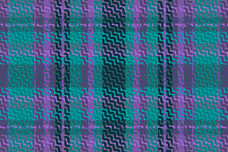 Tartan plaid pattern with texture. Vector illustration.