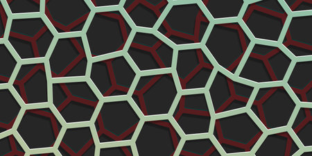 Geometric line overlapping layer background. Vector illustration.のイラスト素材