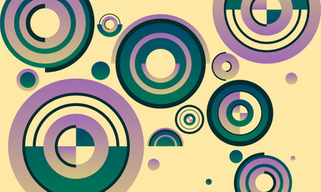 Different circle background. Pattern for business booklets, leaflets.のイラスト素材