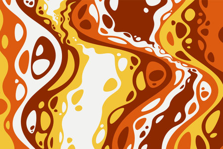 Abstract psychedelic groovy background. Vector illustration.のイラスト素材