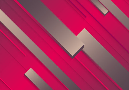 Luxury stripes ovelapping layer with stripes background. Vector illustration.のイラスト素材