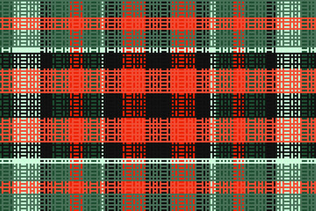 Tartan plaid pattern with texture. Vector illustration.