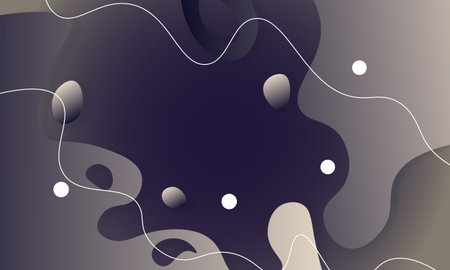 Gradient fluid background. Wavy shape background. Vector illustration.
