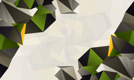 Polygonal banner background. Colorful triangles poly background. Vector illustration.のイラスト素材
