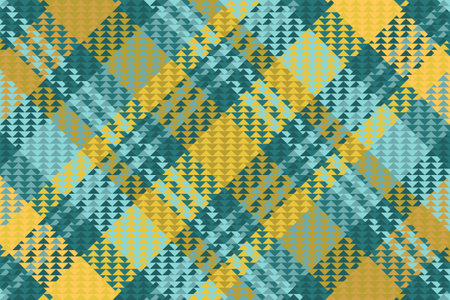 Tartan plaid pattern with texture. Vector illustration.