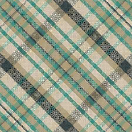 Tartan plaid pattern with texture. Vector illustration.
