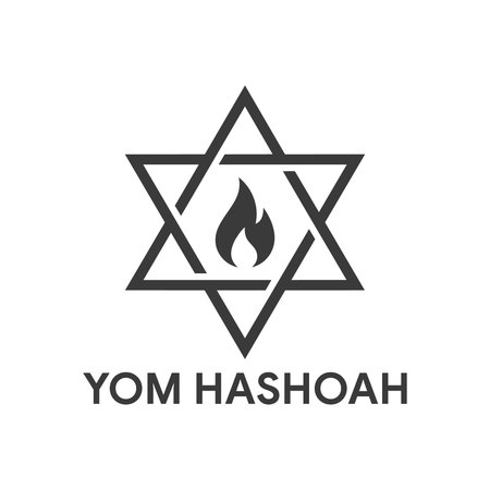 Holocaust Remembrance Day Memorial Designのイラスト素材