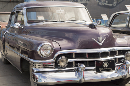 YEKATERINBURG, RUSSIA - MAY 23, 2015: Cadillac S62 presented at the exhibition of retro-cars passing every year in Yekaterinburg in Russiaのeditorial素材