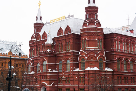 Moscow, Russia - February 1, 2017: State Historical Museum in Moscow on the Red Square
