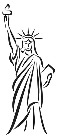 Statue of Libertyのイラスト素材