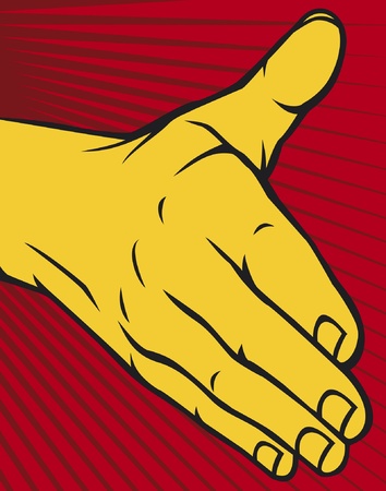 open handのイラスト素材