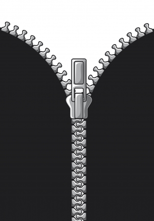 Open zipperのイラスト素材