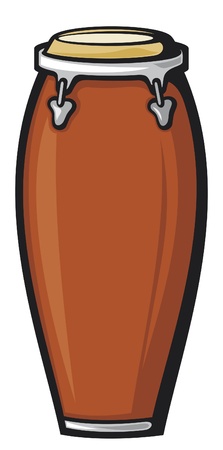 African conga drumのイラスト素材