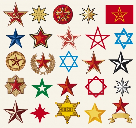 set of vector starsのイラスト素材
