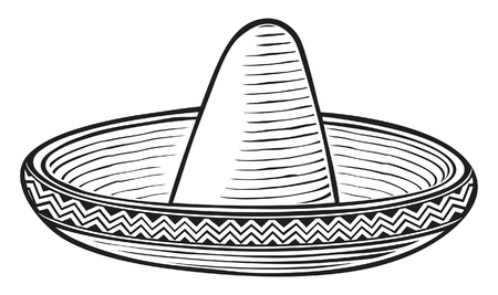 sombrero  mexican hat のイラスト素材