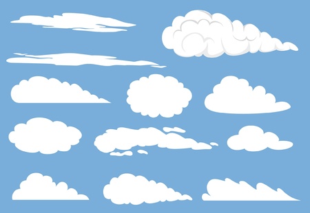 cloudsのイラスト素材