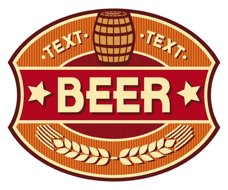 beer label designのイラスト素材