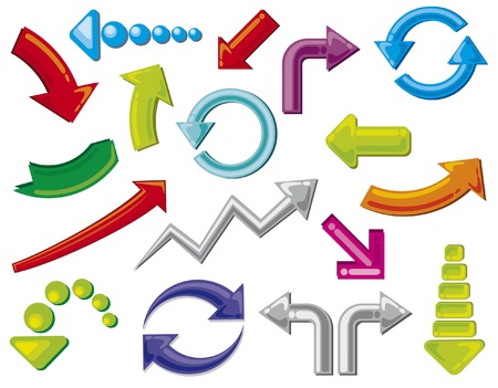 arrows icons (arrows icons set)のイラスト素材