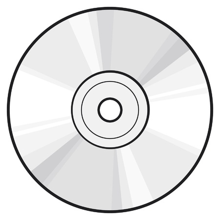 CD or DVD discのイラスト素材