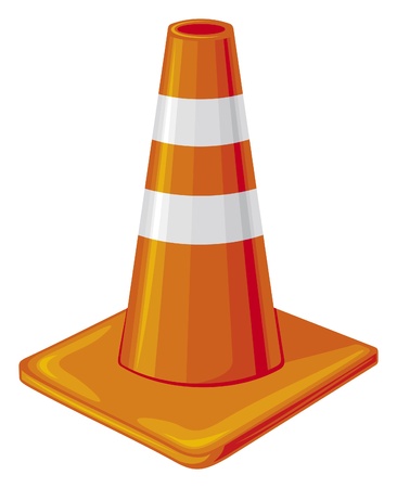 traffic coneのイラスト素材