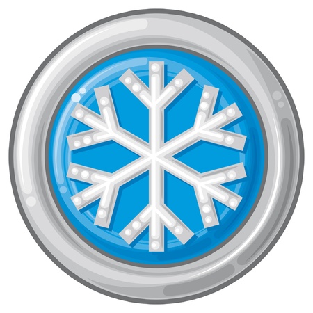 snowflake sign button  snowflake sign, snowflake icon のイラスト素材