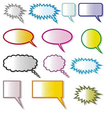 speech bubbles  comic speech bubbles のイラスト素材