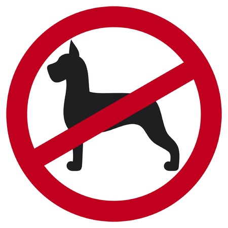 no dogs sign  no dogs or pets のイラスト素材