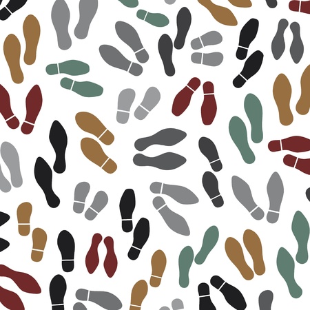 shoes silhouette seamless background  imprint soles shoes background, sole prints background, black...