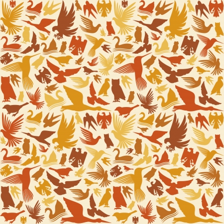 decorative bird background  background with birdsのイラスト素材