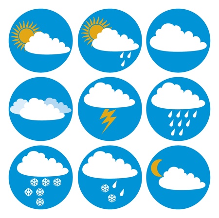 Weather iconsのイラスト素材
