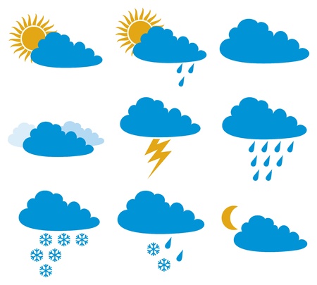 Weather iconsのイラスト素材