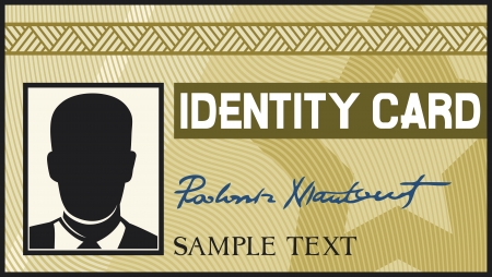 identity cardのイラスト素材