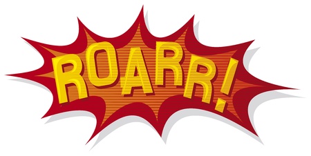 cartoon - roar  comic book のイラスト素材
