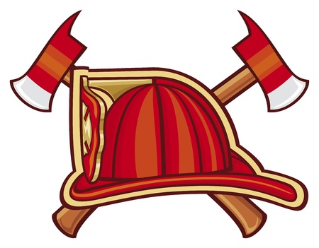Fire Department or Firefighters Symbolのイラスト素材