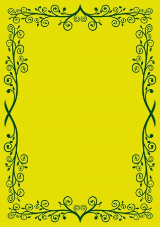 floral frameのイラスト素材