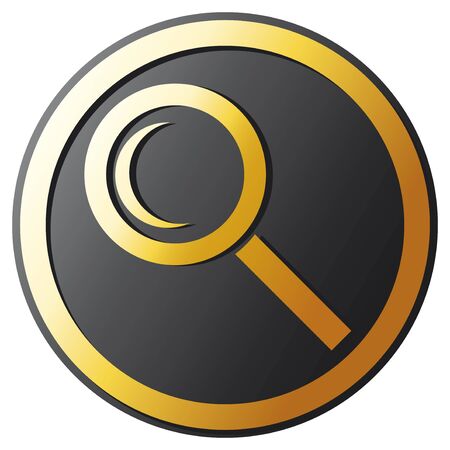 search button  magnifier のイラスト素材