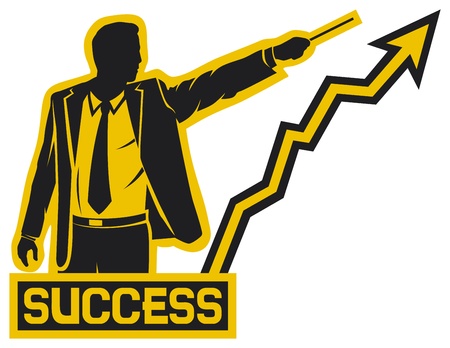 successful businessman  success のイラスト素材