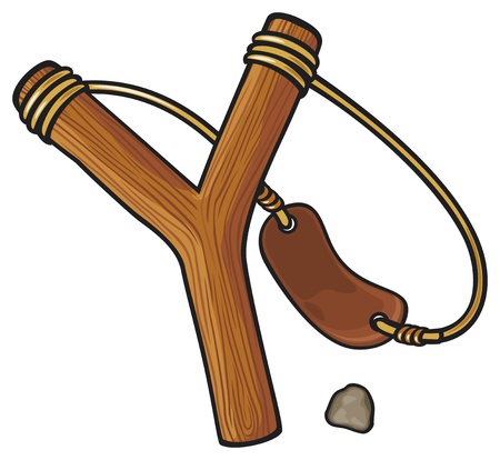 wooden slingshotのイラスト素材