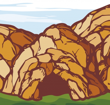 cave  rock cave のイラスト素材