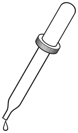 dropper vector illustration  medical pipette, eyedropper のイラスト素材
