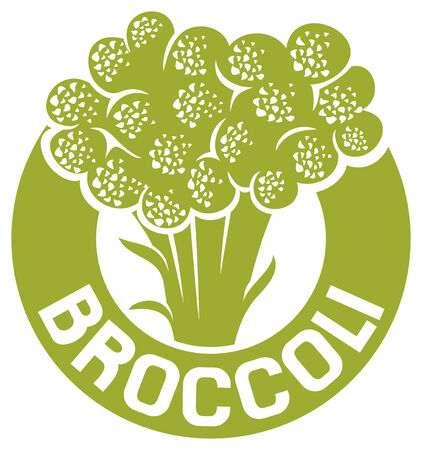 broccoli symbol  broccoli label のイラスト素材