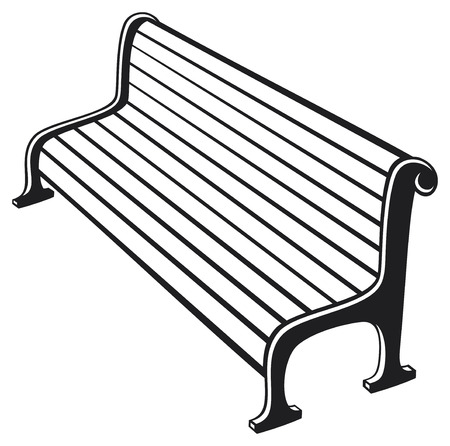 park benchのイラスト素材