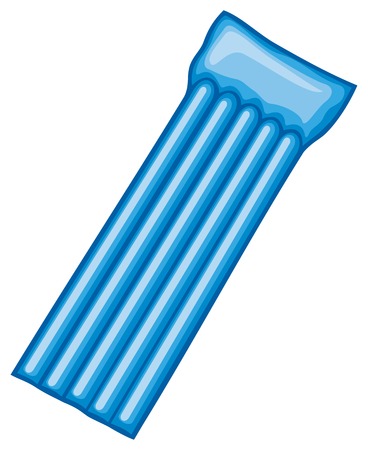 floating air mattress beach mattress, pool raftのイラスト素材