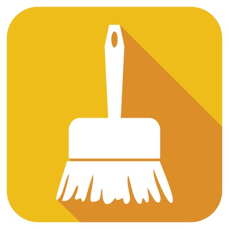 sweeping brush flat iconのイラスト素材