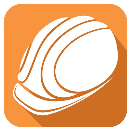 construction workers hard hat flat iconのイラスト素材