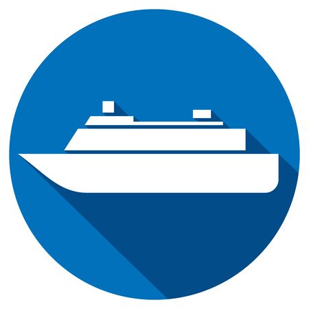 ship icon flat iconのイラスト素材
