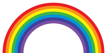 rainbow vector illustrationのイラスト素材
